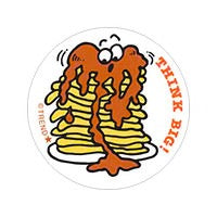 TREND Enterprises, Scratch 'N Sniff Retro Stinky Stickers: Think Big!/Pancakes Scent T83648