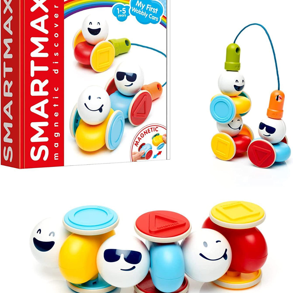 SmartMax, Build and Play: My First Wobble Cars STEM SMX233US