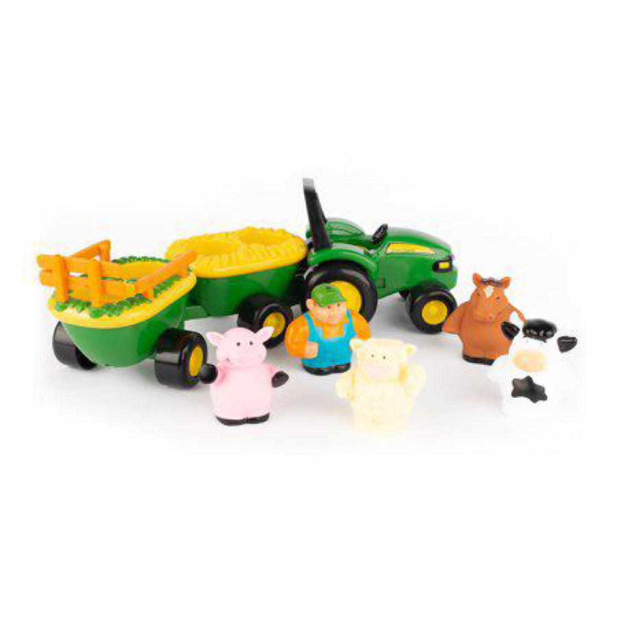 Tomy, John Deere: Animal Sounds Hayride Musical Tractor Toy with Farm Animals 34908