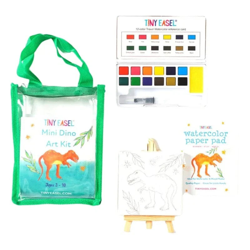 Tiny Easel, Mini Art Kit: Dino