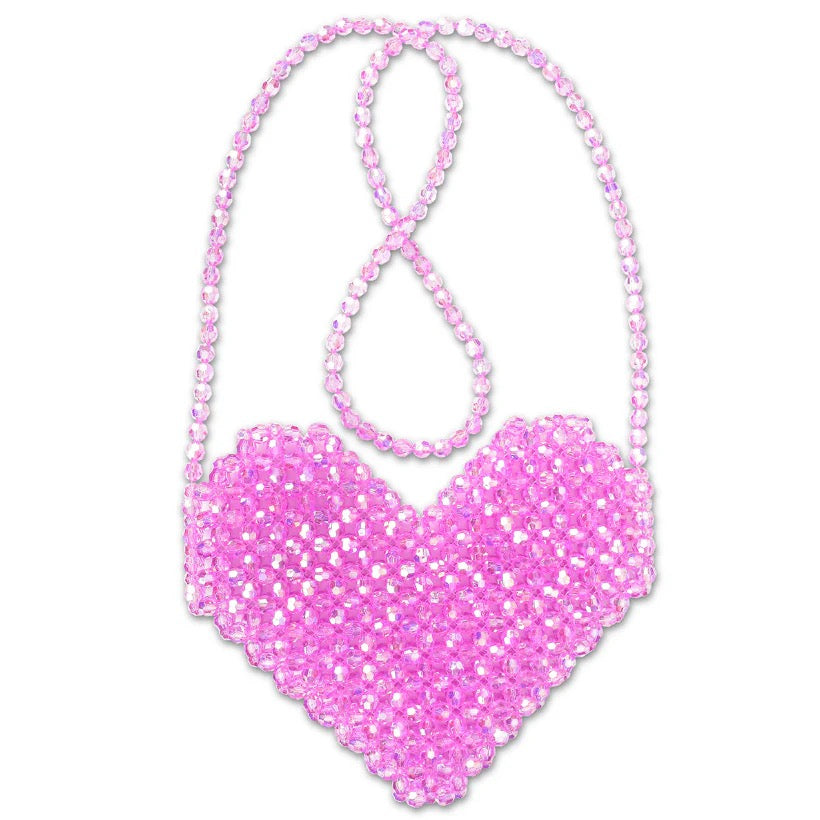 iScream, Shimmering Beaded Heart Crossbody 810-2252