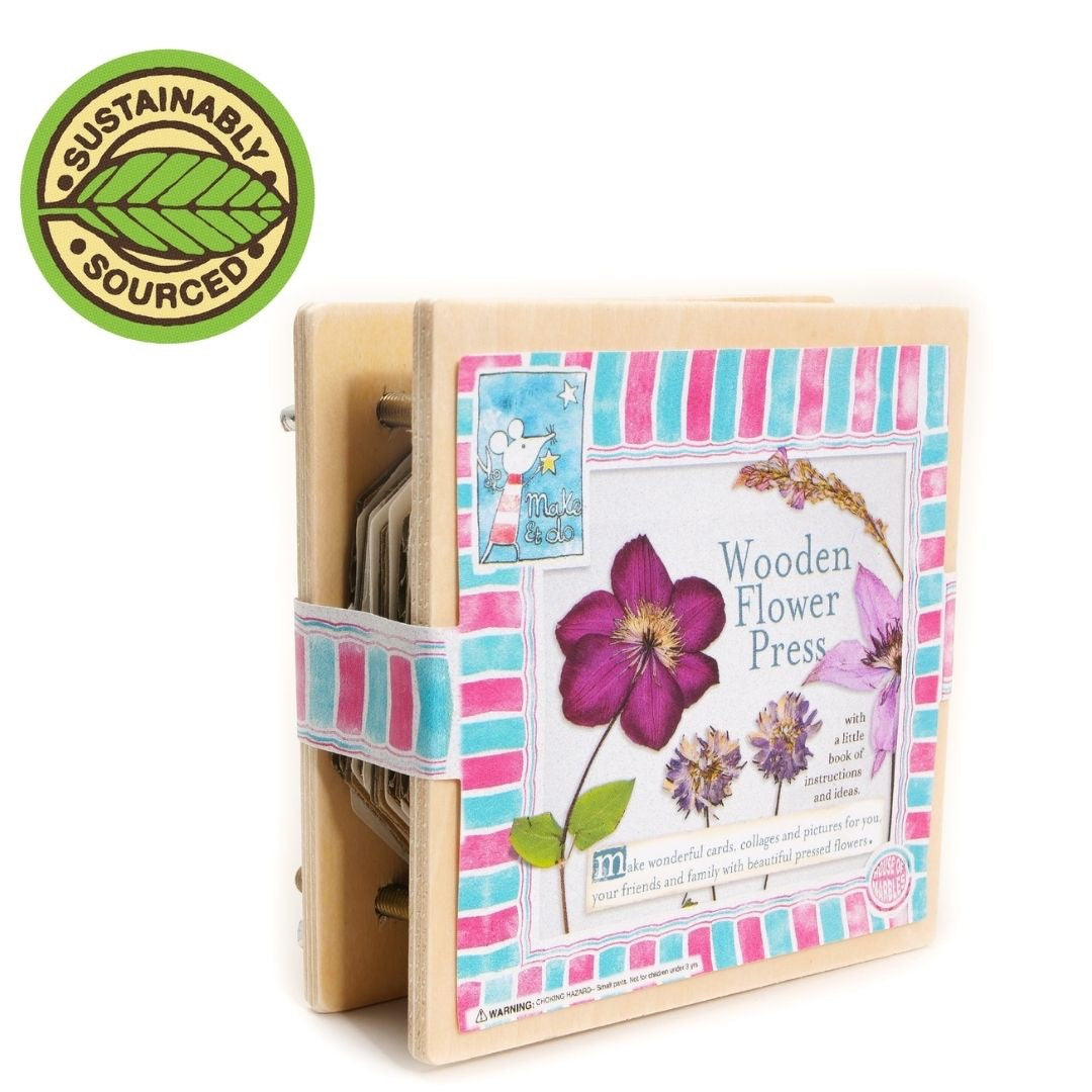 House of Marbles, Mini Flower Press Wood Kit 222025