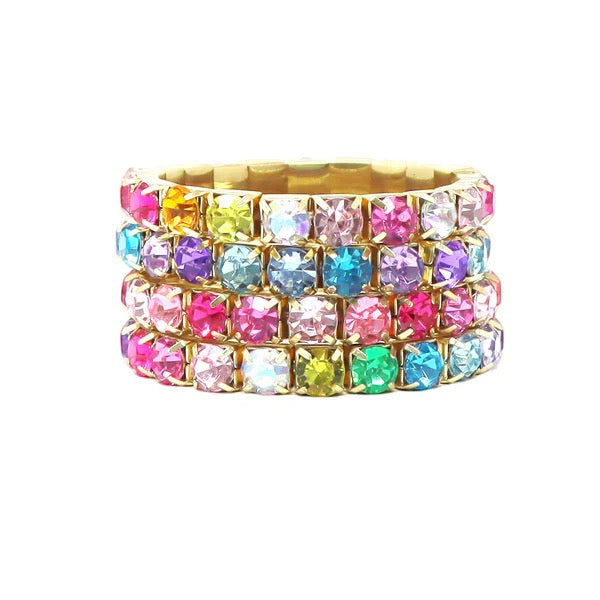 Pink Poppy, Luxury Bejeweled Bracelet BCG177