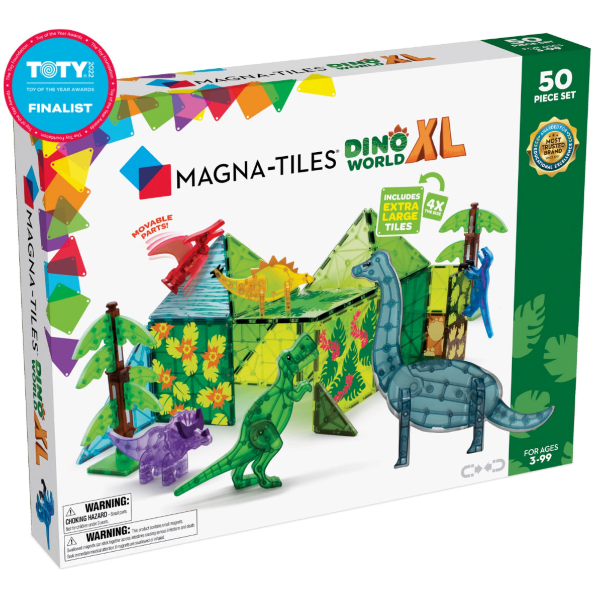 Magna Tiles, Dino World XL Set 50pc 22850