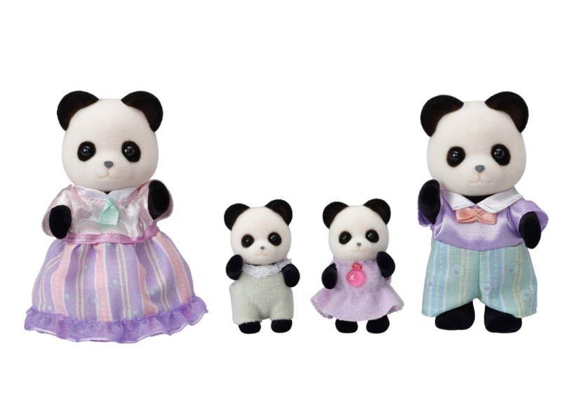 Calico Critters, Pookie Panda Family - cc1940