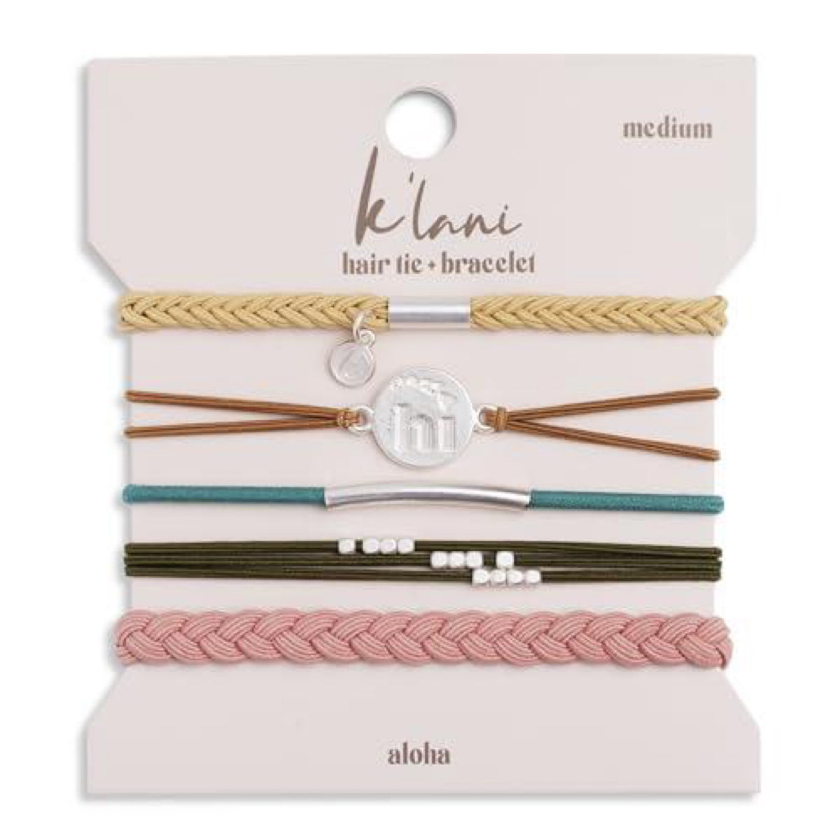 K'lani, Hair Tie Bracelets: Aloha (M) 306517