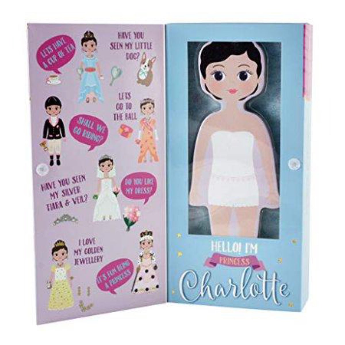 Floss & Rock, Wooden Magnetic Dress Up Doll: Charlotte 39P3501