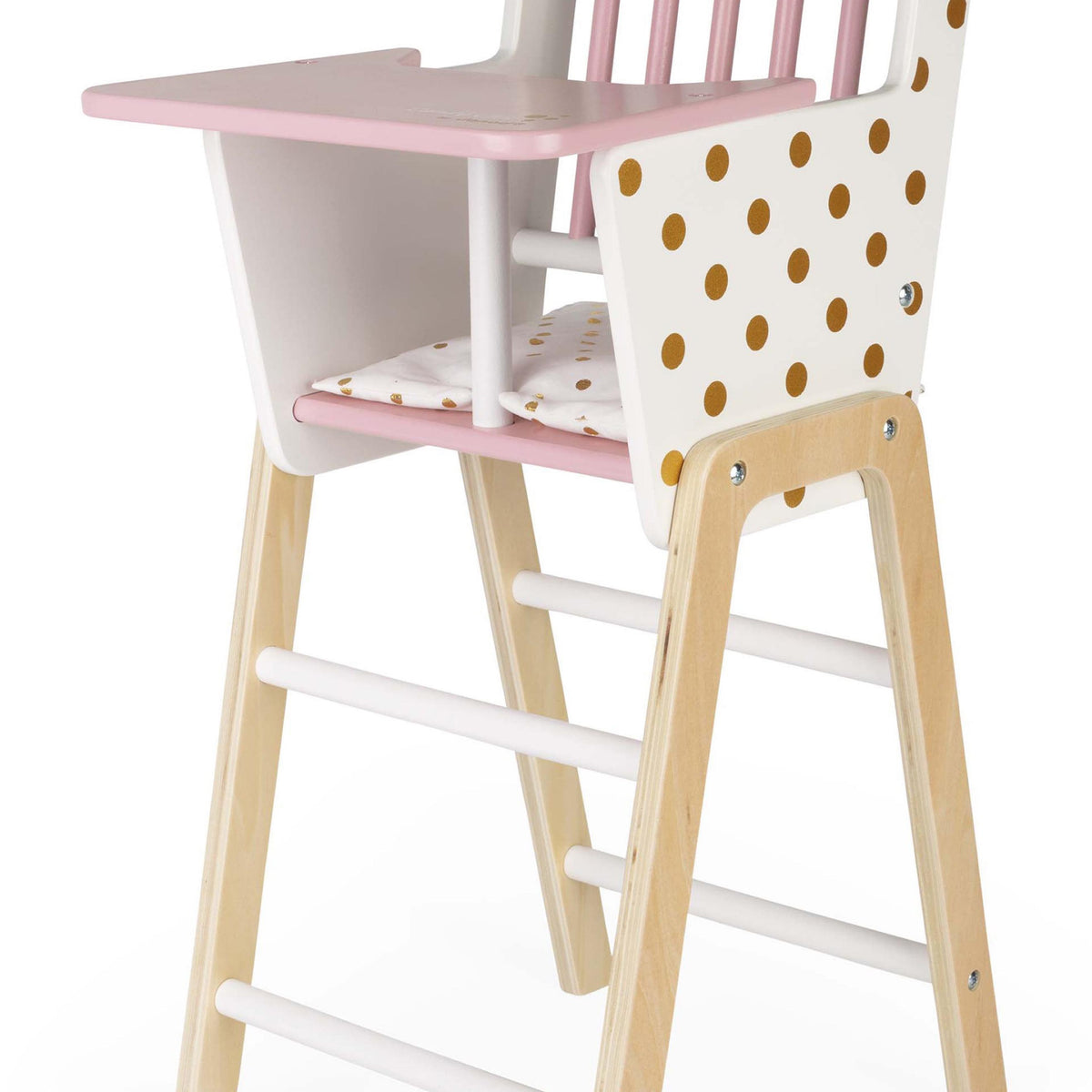 Janod, Candy Chic Highchair for Baby Doll in Multi J05888