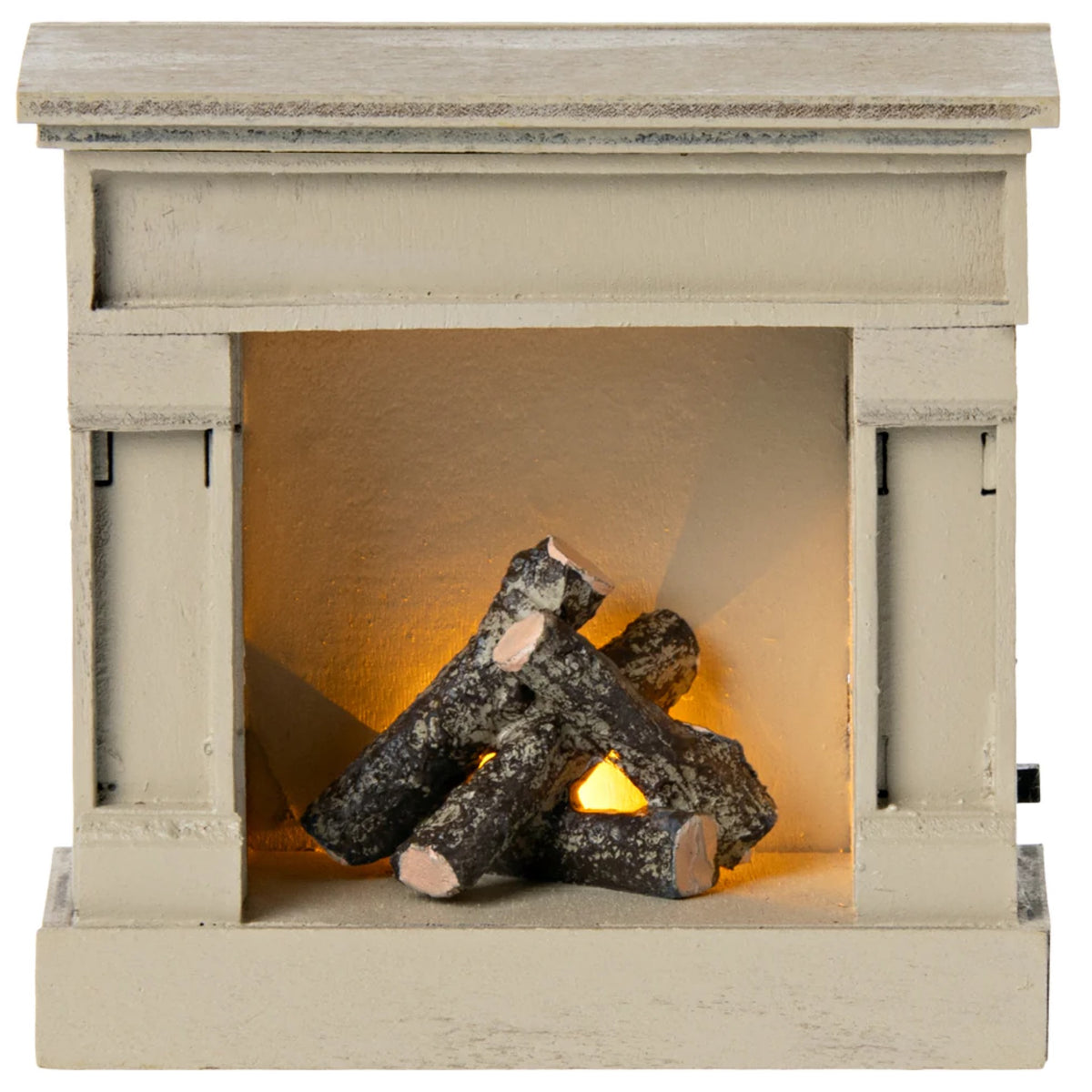 Maileg, Mouse: Fireplace Vintage - Off White 11-2001-01