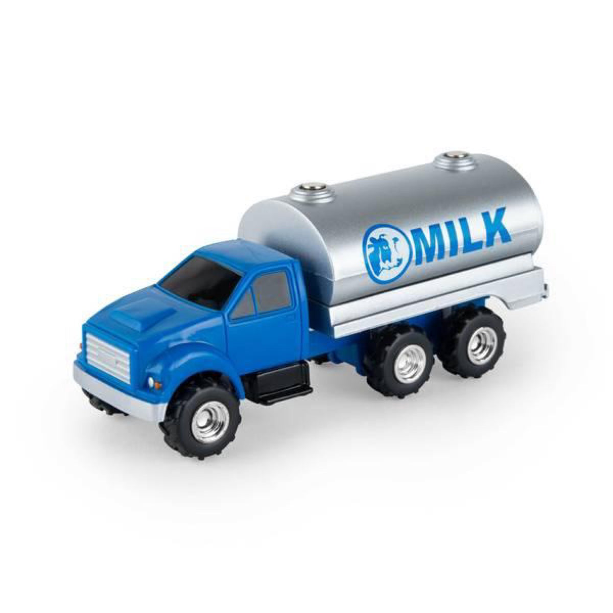 Tomy, Die Cast: Blue Tandem Milk Tank Truck 47493