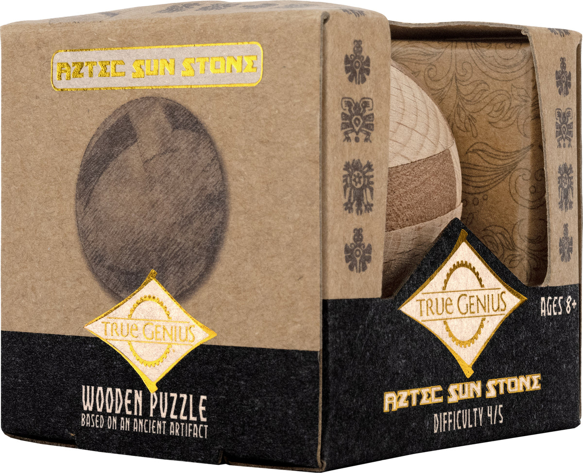 Aztec Sun Stone - Mini Wooden Puzzle