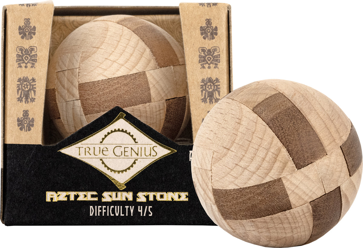 Aztec Sun Stone - Mini Wooden Puzzle