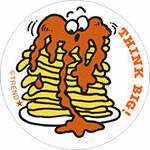 Think Big! - Pancakes scent Retro Scratch 'n Sniff Stinky Stickers (24 Ct)