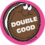 Double Good - Chocolate Cookie scent Retro Scratch 'n Sniff Stinky Stickers® (24 Ct)