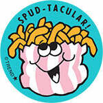 Spud-tacular! - French Fry scent Retro Scratch 'n Sniff Stinky Stickers® (24 Ct)