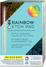 Rainbow Etch Pad, 4 "x 6" 60-page
