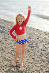 Wonder Girl Swimsuit (Size 3-4)