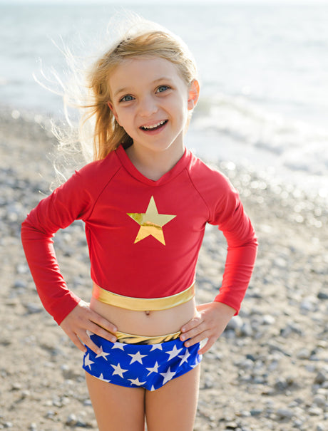 Wonder Girl Swimsuit (size 5-6)