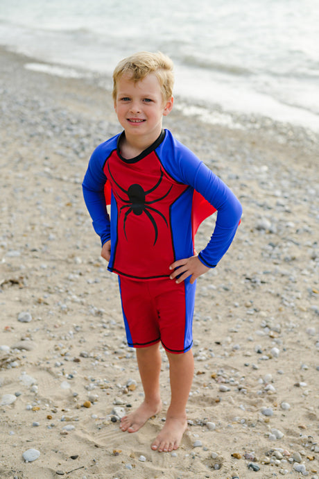 Super Spider Swimsuit (Size 5-6)