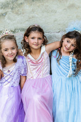 Velvety Soft Sleeping Sweetheart Princess Gown with Arm Warmers (Size 3-4)