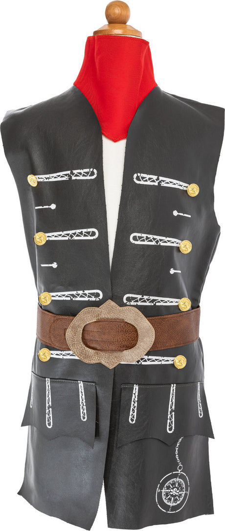 Skully Pirate Vest, Belt & Scarf (Size 5-6)