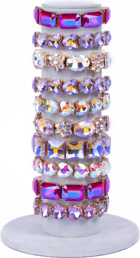 Rising Star Chunky Gem Bracelets (assorted)