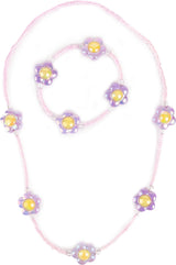 Crazy for Daisies Necklace & Bracelet Set, 2pc