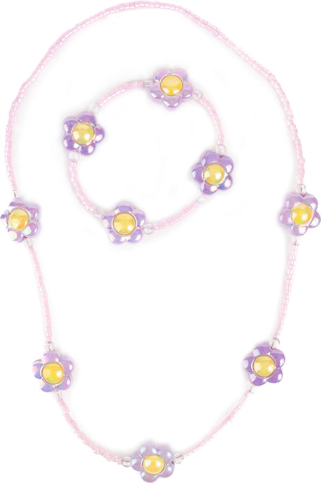 Crazy for Daisies Necklace & Bracelet Set, 2pc