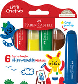 Little Creatives 6 Extra Jumbo Ultra Washable Markers