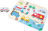 Emergency Vehicles Peg Puzzle