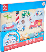 Emergency Vehicles Peg Puzzle