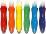 Easy Squeezy Squeezable Poster Paint Brushes - Set of 6