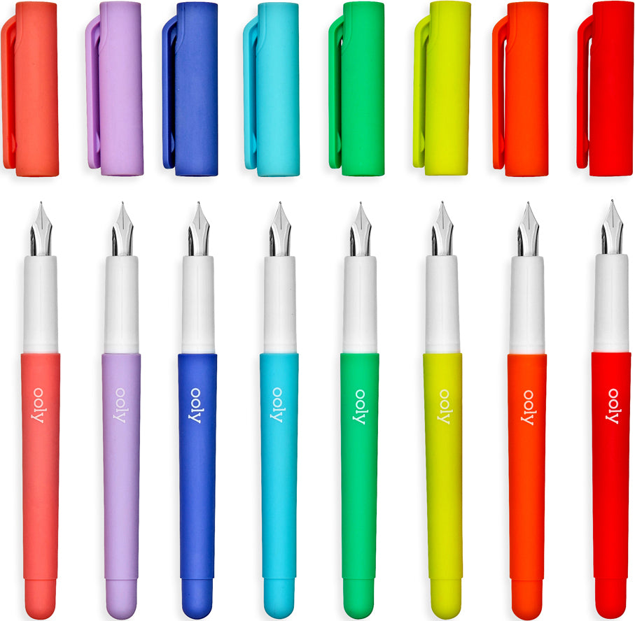 Color Write Fountain Pens 8pk