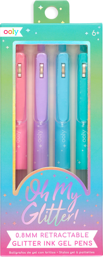 Oh My Glitter! Retractable Gel Pens - Set of 4
