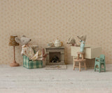 Fireplace for Mouse in Off-White