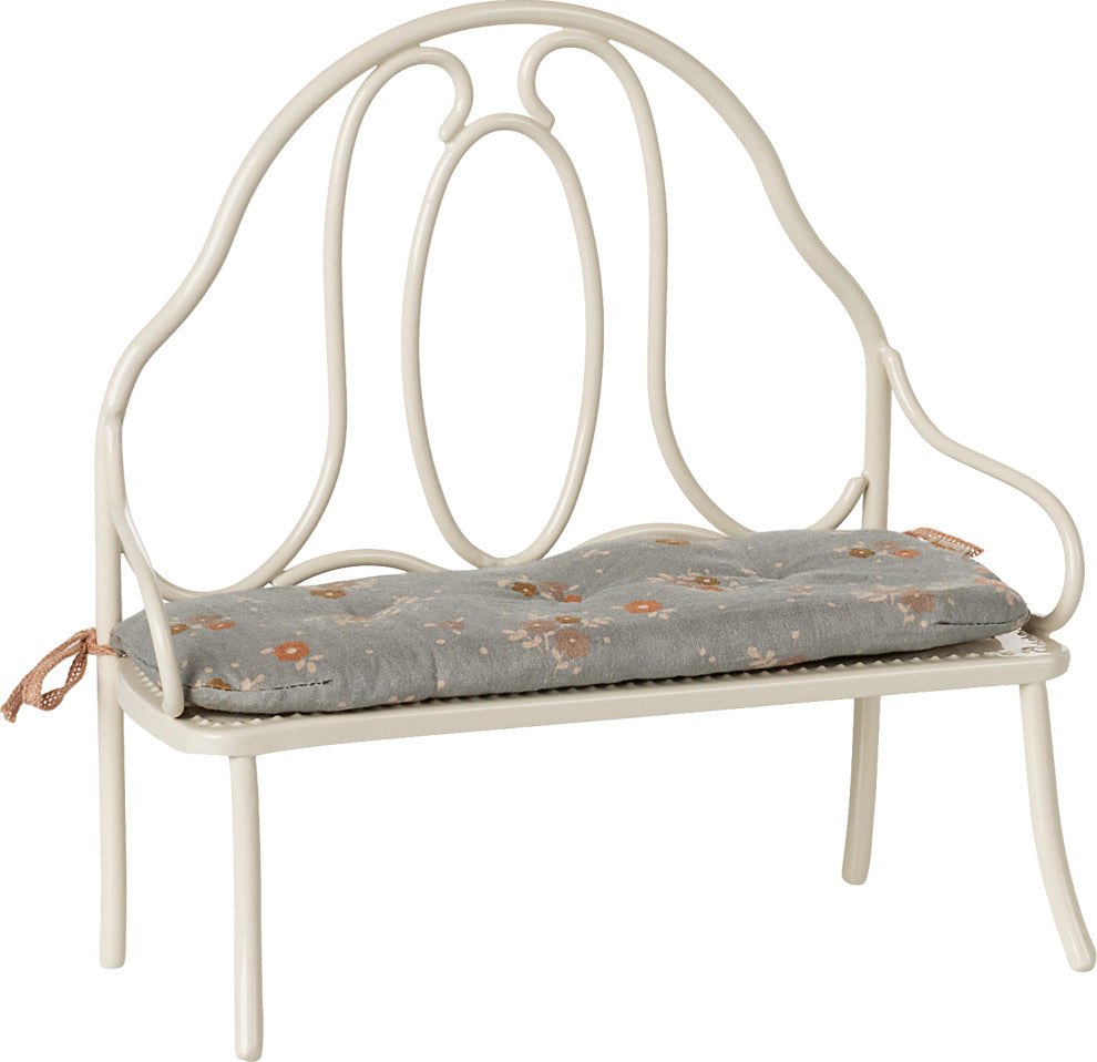 Vintage bench, Miniature - Off white