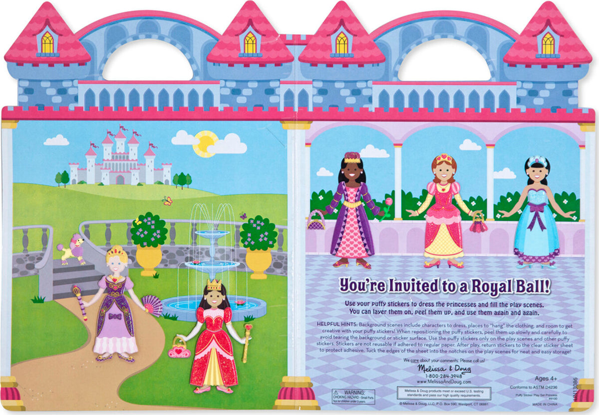 Puffy Sticker Play Set - Princess