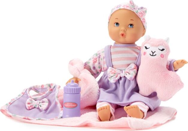 Sweet Baby Nursery Little Love Essentials (includes plush llama, bib, blanket and bottle) (12" doll)