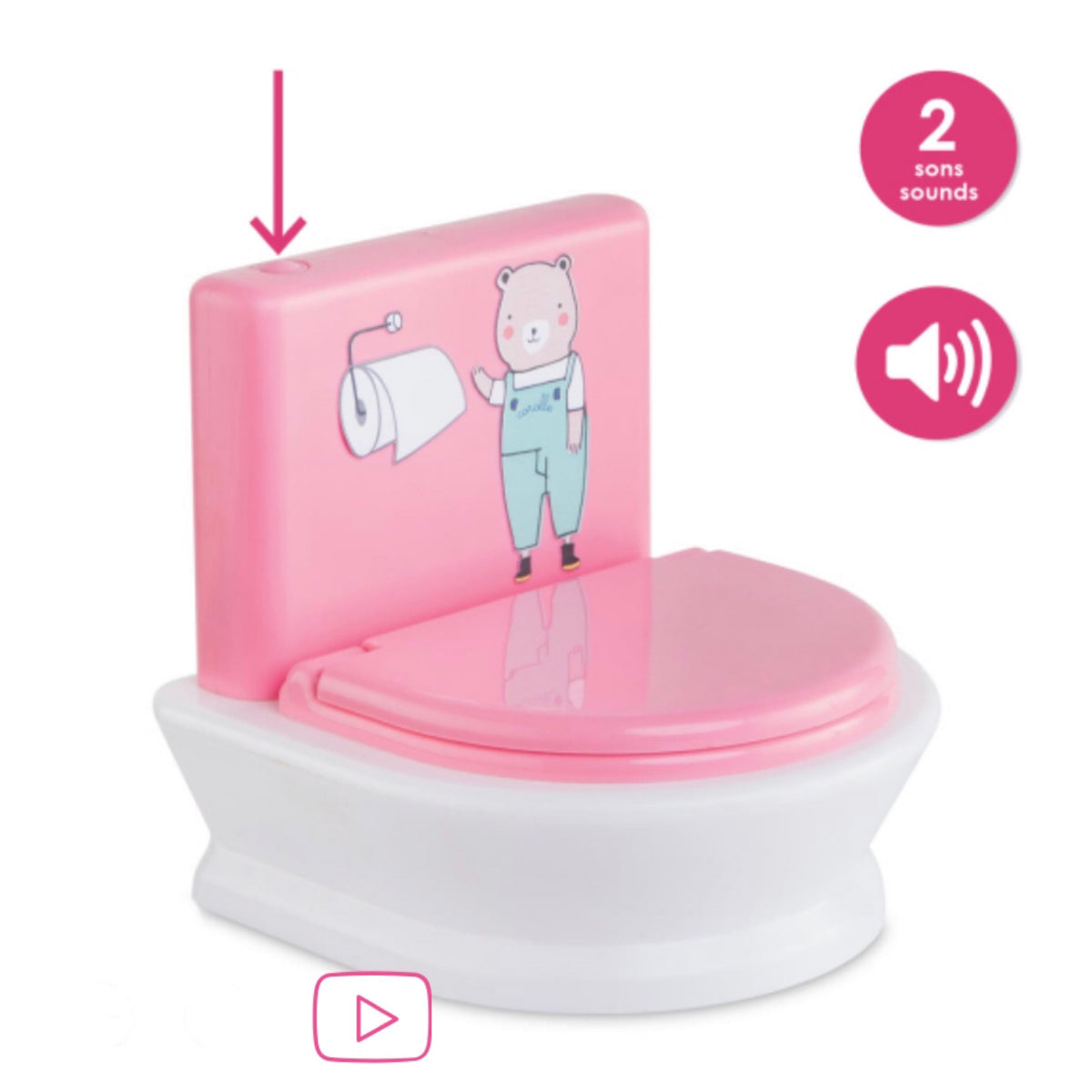 Corolle, Interactive Toilette 12” & 14” - 140480