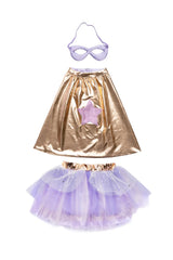 Great Pretenders, Super-Duper Tutu, Cape & Mask - Purple and Gold 67835