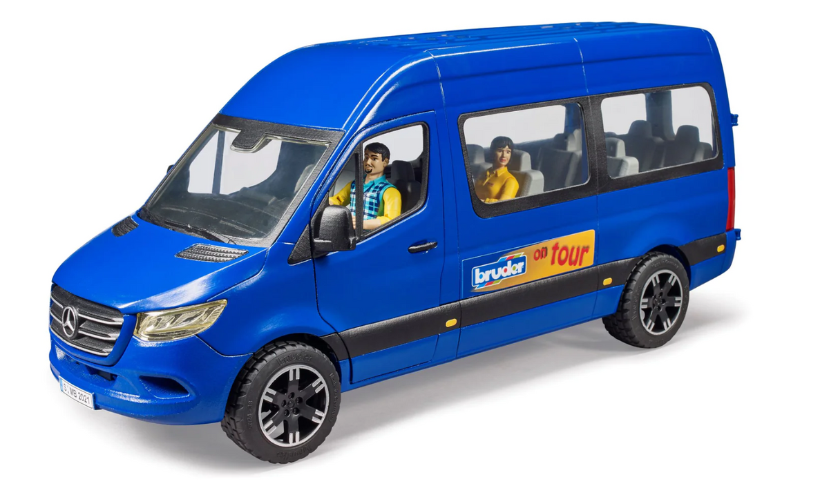 Bruder, MB Sprinter Transfer with Driver and Passenger 02670
