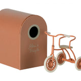 Maileg, Mouse: Abri a Tricycle - Coral 11-4105-00