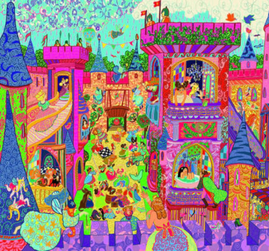 Djeco, Silhouette: The Fairy Castle  54pc DJ07246