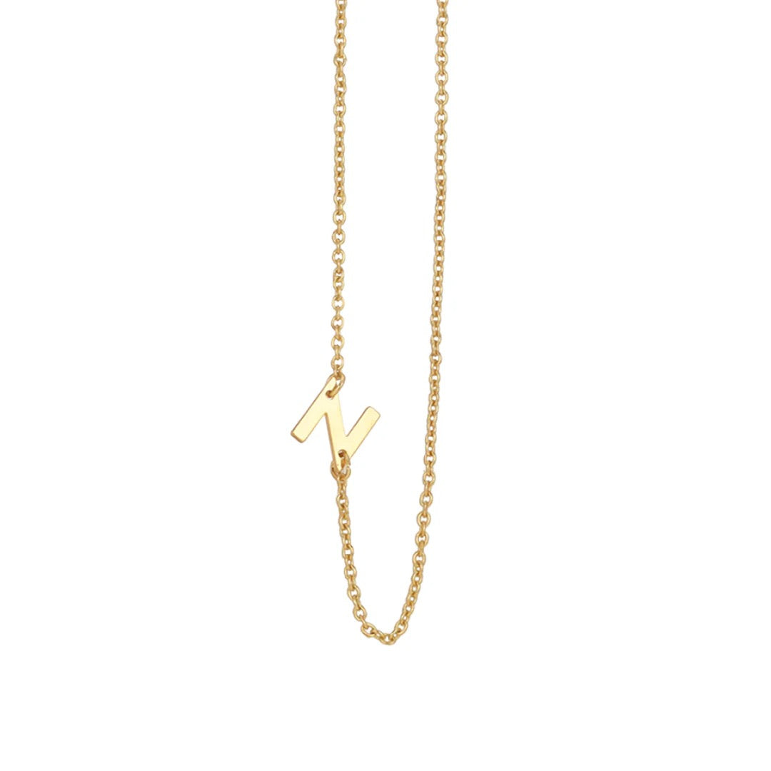 Lucky Feather, Celebrate You Initial Necklace - N