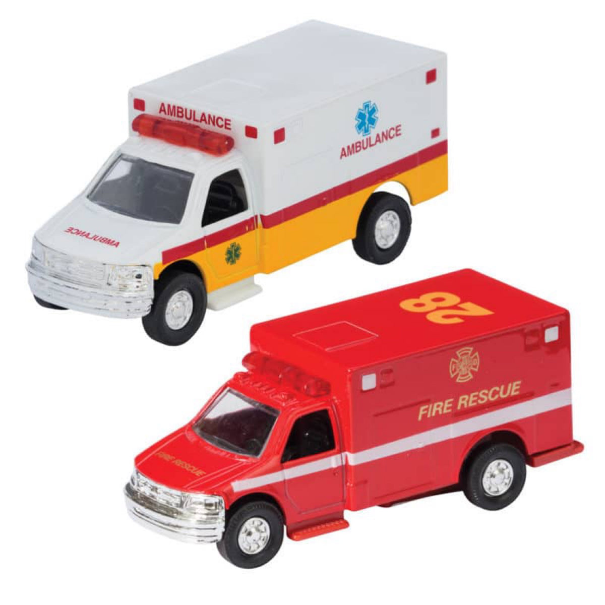 Die Cast, Ambulance Pull Back 5" - TVE-RESAM - DCA
