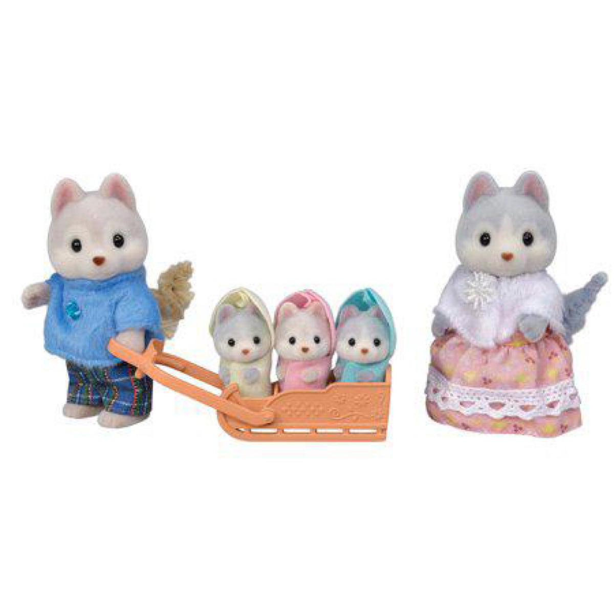 Calico Critters, Husky Family - cc1976