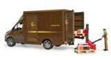 Bruder, MB Sprinter UPS with Driver and Accessories 02678