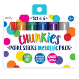Ooly, Chunkies Paint Sticks: Metallic Set of 6 126-015