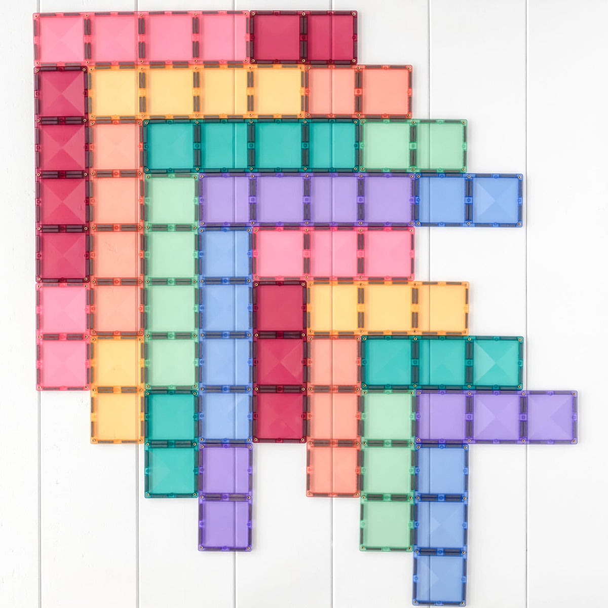 Connetix, Rectangle Pack: Pastel Tiles 24pc CON-US-P24R