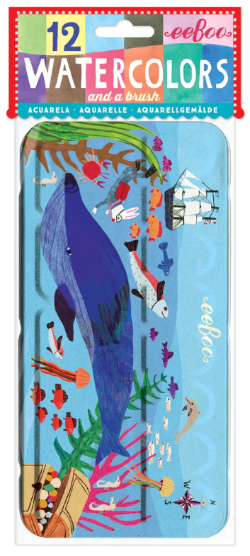 eeBoo, Watercolor Paint Set: In The Sea 12 Colors WCISE